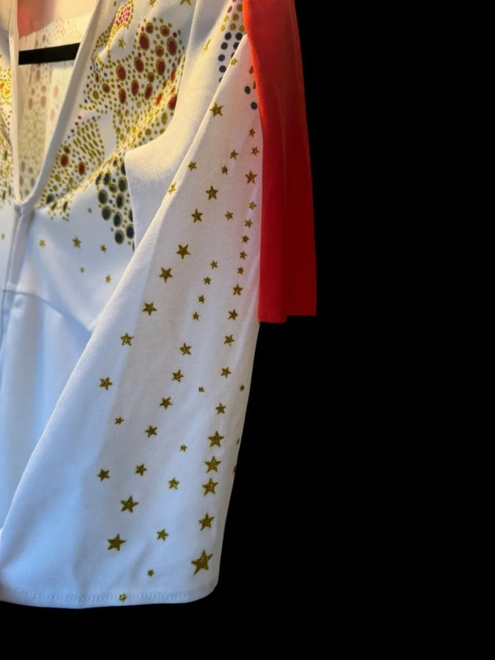 Elvis Halloween Costume With Red Scarf & Gold Star Details Medium By Rubies Jump
